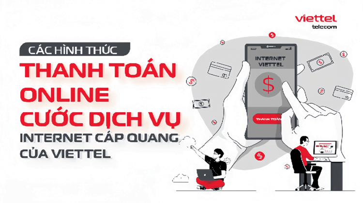 cách thanh toán cước phí internet viettel online tại nhà