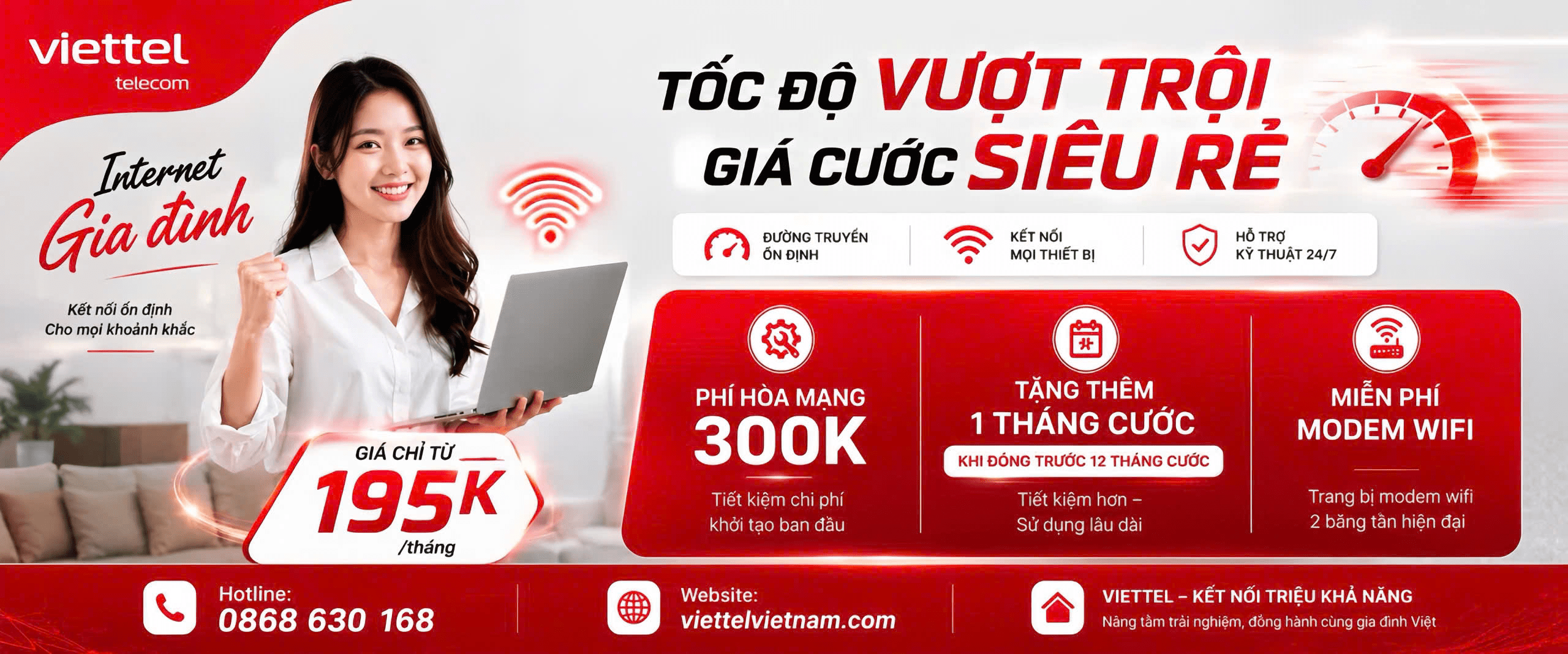 banner website viettel telecom việt nam